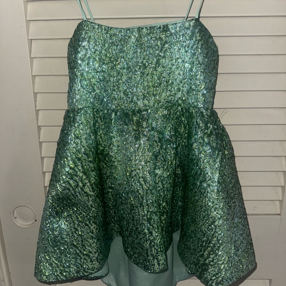 AMYLYNN Green Sequin Women's Blouse